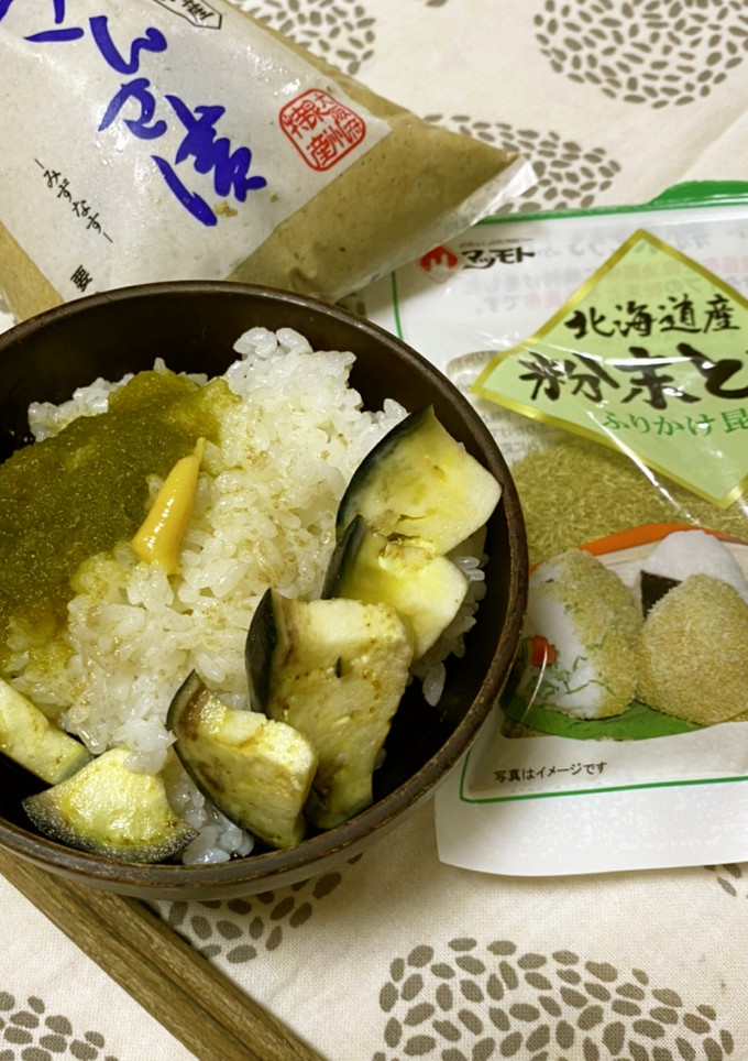 水茄子のぬか漬けととろろ昆布のお茶漬け-レシピのメイン写真