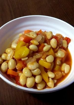 大豆とトマトのチリ炒め-レシピのメイン写真