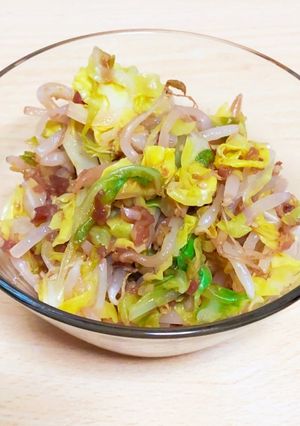 キャベツともやしのさっぱり梅サラダ-レシピのメイン写真