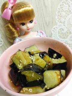 リカちゃん♡揚げナス中華風༺꧂-レシピのメイン写真
