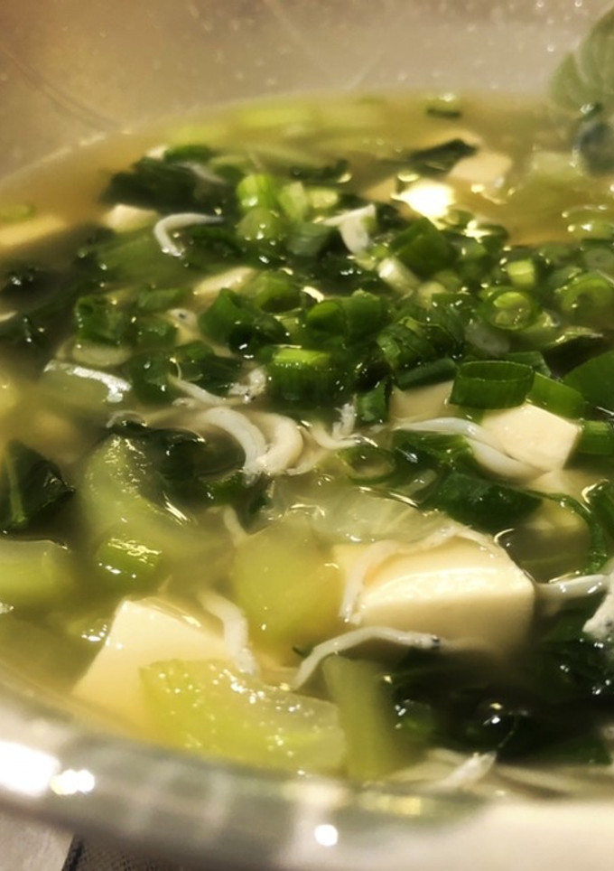 しらすと青梗菜のあっさりスープ-レシピのメイン写真