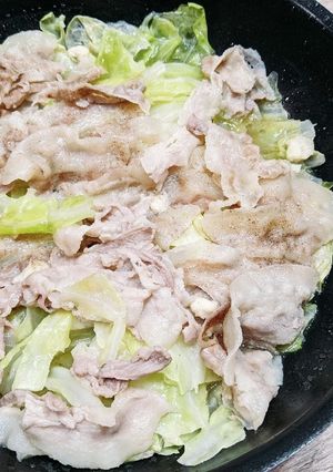 ☆豚バラとキャベツ蒸し☆-レシピのメイン写真