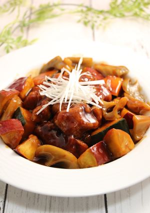 再現！バーミヤンの根菜と黒酢の酢豚-レシピのメイン写真