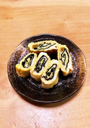 本みりんで甘めの海苔入りたまご焼き-レシピのメイン写真