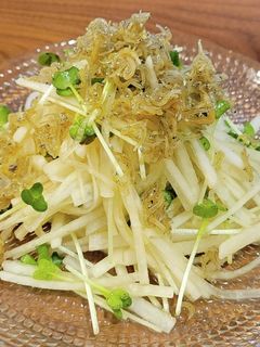 大根サラダ じゃこドレッシング-レシピのメイン写真