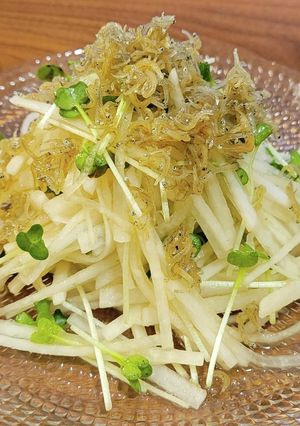 大根サラダ　じゃこドレッシング-レシピのメイン写真