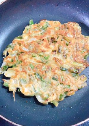 葉玉葱のチヂミ-レシピのメイン写真