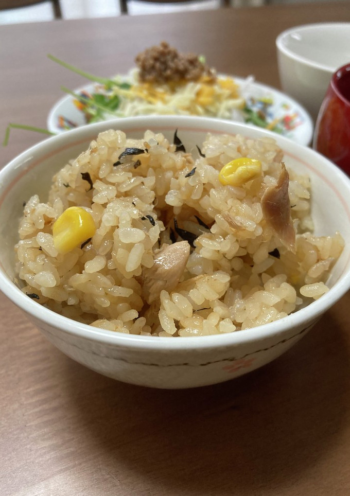 ツナとコーンの和風炊き込みごはん-レシピのメイン写真