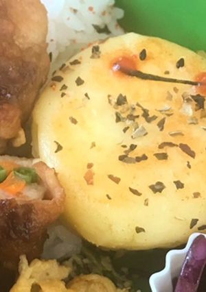 チーズ入りポテトもち/バジル塩&醤油味-レシピのメイン写真