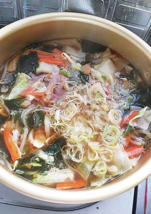 野菜たっぷり具だくさんスープ雲呑♡-レシピのメイン写真