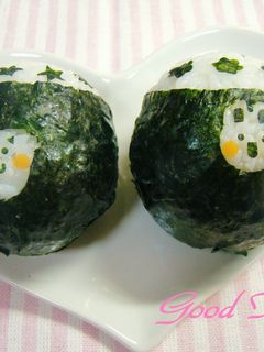 キャラ弁☆ちょっと可愛いおにぎり♪-レシピのメイン写真