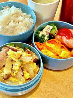 中華風!親子丼弁当! タロの弁当128-レシピのメイン写真