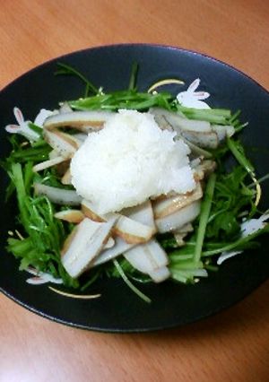 簡単シャキシャキ！水菜と大根おろしサラダ-レシピのメイン写真