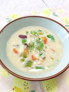 豆づくし♫豆乳みそスープ-レシピのメイン写真