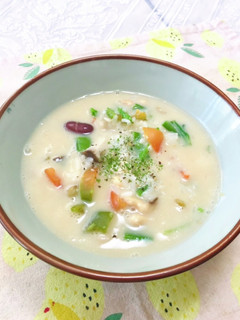 豆づくし♫豆乳みそスープ-レシピのメイン写真
