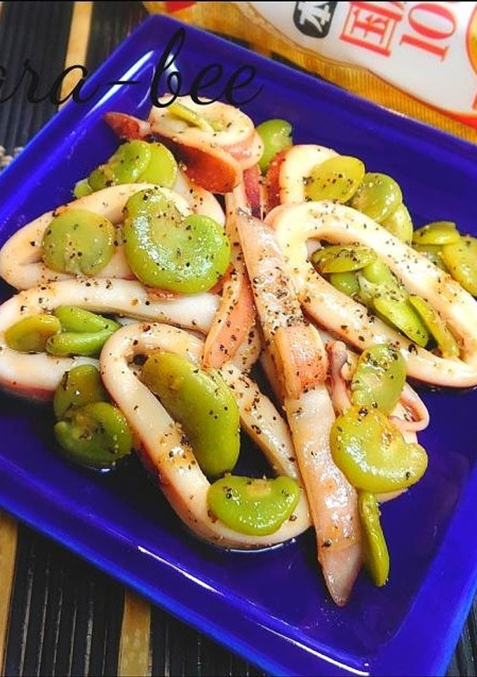 イカとそら豆のマキシマムバター醤油炒め-レシピのメイン写真