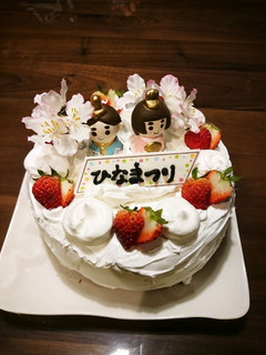簡単ふわふわひな祭りシフォンケーキ-レシピのメイン写真