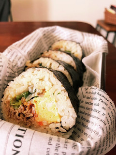 我が家のお弁当☆韓国風のり巻きキンパ♪-レシピのメイン写真