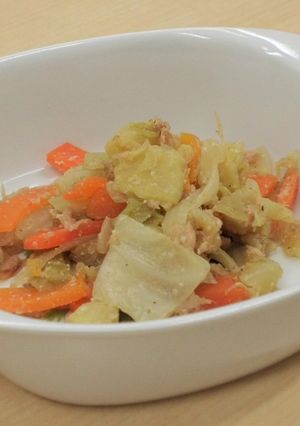 【形態食レシピ付き】キャベツのごま和え-レシピのメイン写真