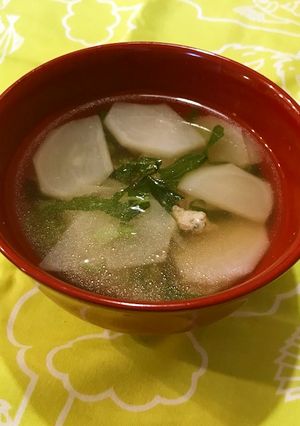 かぶとひき肉の中華スープ-レシピのメイン写真