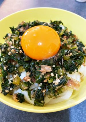 大根の葉のふりかけでおうどんを☆-レシピのメイン写真