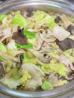 豚肉&春きゃべつ&ひらたけの煮物-レシピのメイン写真