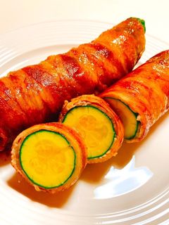 丸ごとズッキーニの豚肉ロール【肉巻き】-レシピのメイン写真