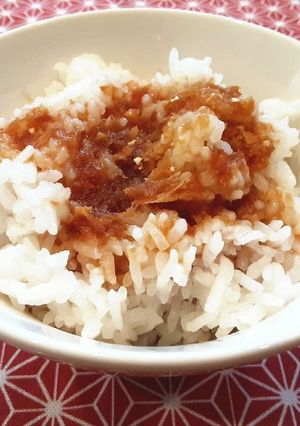 ズボラ飯☆生姜焼きのタレぶっかけご飯♡-レシピのメイン写真