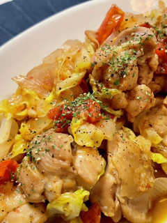 鶏肉と春野菜のソース炒め-レシピのメイン写真