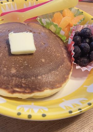 ★小麦粉から作るパンケーキ★-レシピのメイン写真