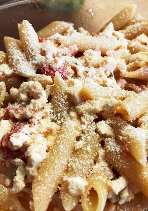 豆腐deチーズ風なヘルシーパスタ-レシピのメイン写真