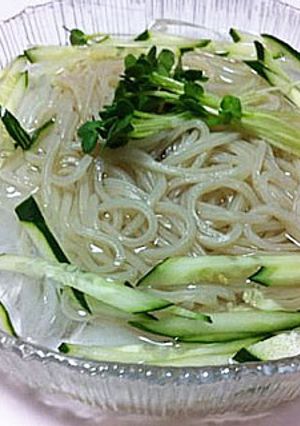 暑い日に☆あっさり美味しいそうめん風-レシピのメイン写真