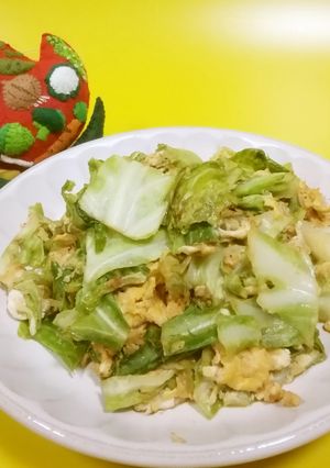 キャベツと卵のオイスター炒め-レシピのメイン写真