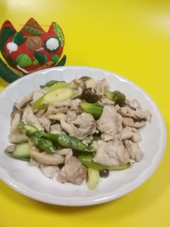 アスパラと豚肉の中華炒め-レシピのメイン写真