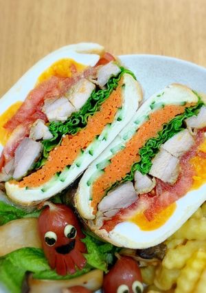 てりたま♪わんぱくサンド-レシピのメイン写真