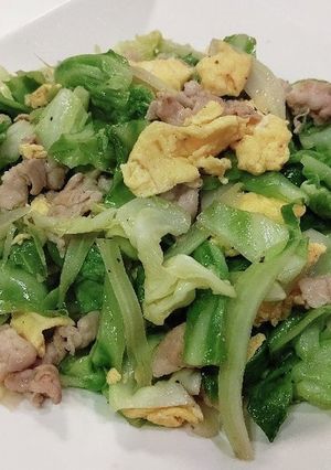 オイマヨで!とろ卵豚春キャベツ-レシピのメイン写真