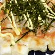 明太子とシーフードのお餅ピザ