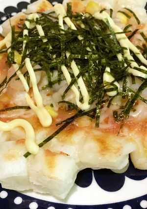 明太子とシーフードのお餅ピザ-レシピのメイン写真