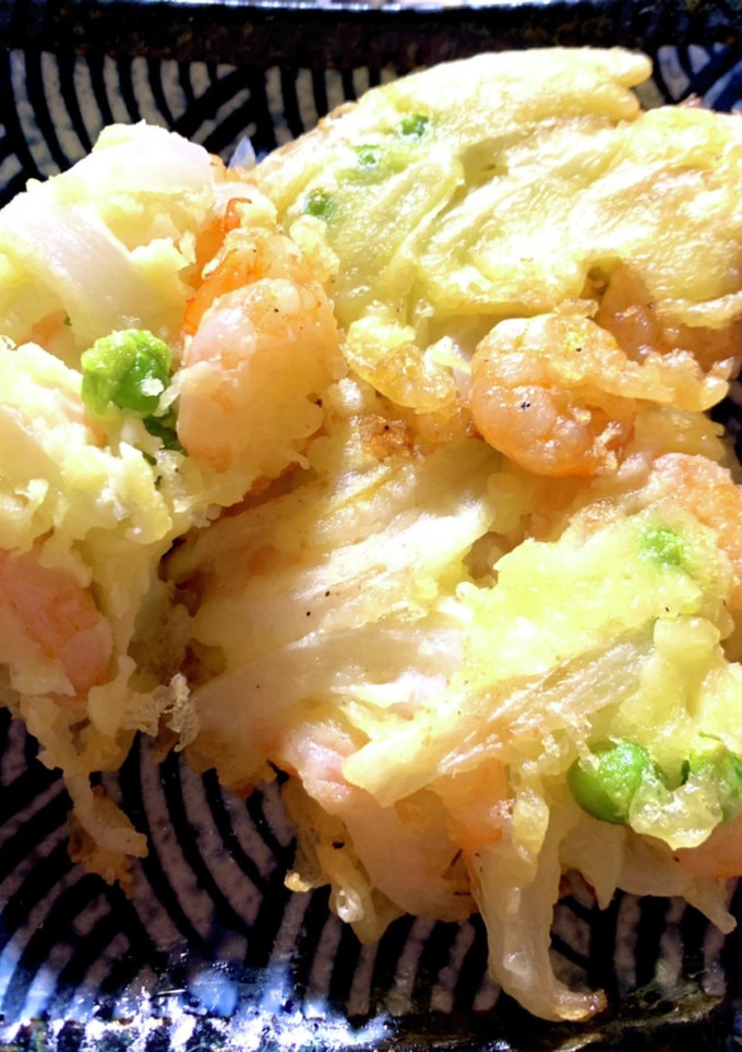 グリーンピースとエビと玉ねぎのかき揚げ-レシピのメイン写真