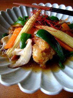野菜たっぷり鶏の唐揚げ甘酢あんかけ-レシピのメイン写真
