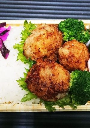 【夫婦弁当42】豚こまカツとハムエッグ-レシピのメイン写真