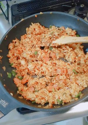 野菜たっぷり♪簡単ケチャップライス-レシピのメイン写真