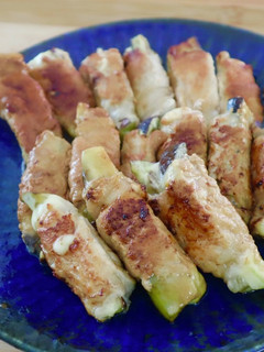巻くだけで簡単美味しいナスのチーズ肉巻き-レシピのメイン写真