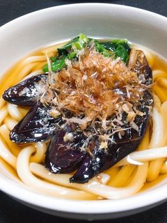 焼き茄子のおうどん-レシピのメイン写真