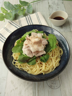梅しそ冷しゃぶパスタ-レシピのメイン写真