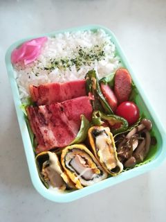 ベーコン弁当高校生のお弁当5/11-レシピのメイン写真