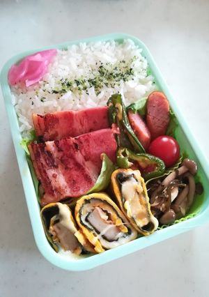 ベーコン弁当高校生のお弁当5/11-レシピのメイン写真