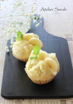 混ぜて蒸すだけ！簡単♪バナナ蒸しパン-レシピのメイン写真