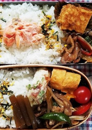 豚肉パプリカ炒め弁当(5.11)-レシピのメイン写真