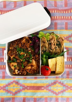 麻婆豆腐弁当　〜高校生男子弁当〜-レシピのメイン写真